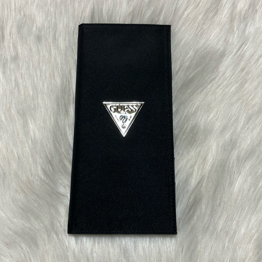 Guess large black foldable wallet